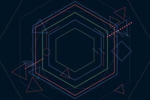 vector sci fi hexagonal futuristic pattern,