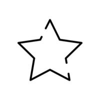ícone de estilo de linha de decoração de luxo estrela vetor