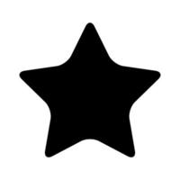 silhueta do ícone de estrela isolada de decoração de natal vetor