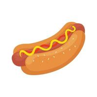 ícone de fast food de cachorro-quente delicioso vetor