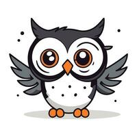 coruja pássaro desenho animado mascote personagem vetor ilustração eps10