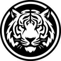 tigre, minimalista e simples silhueta - vetor ilustração