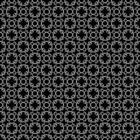 padrão abstrato sem emenda preto e branco. fundo e pano de fundo. design ornamental em tons de cinza. vetor