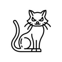 Preto gato ícone dentro vetor. ilustração vetor