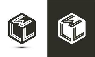 vai carta logotipo Projeto com ilustrador cubo logotipo, vetor logotipo moderno alfabeto Fonte sobreposição estilo.