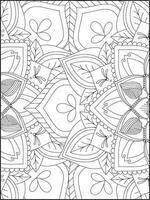 floral mandala coloração Páginas, flor mandala coloração página, coloração página para adulto. coloração Páginas. mandala vetor