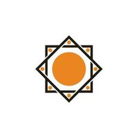 geométrico Sol movimento lua símbolo ícone vetor
