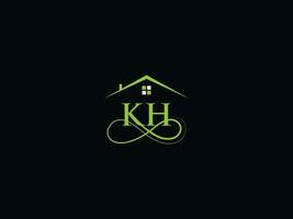 monograma kh construção logotipo ícone, real Estado kh logotipo carta Projeto vetor