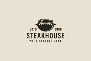 vintage estilo Churrascaria logotipo vetor ícone ilustração