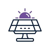 solar painel dual tom ícone. vetor ícone para seu local na rede Internet, móvel, apresentação, e logotipo Projeto.
