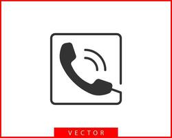 ilustração em vetor ícone de telefone. aplicativo de call center. ícones de telefone estilo plano moderno. entre em contato conosco silhueta de linha.