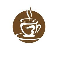 modelo de logotipo de xícara de café vetor