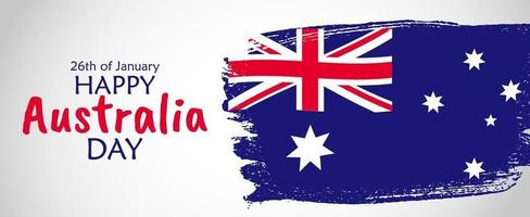 26 de janeiro feliz dia da Austrália. ilustração vetorial vetor