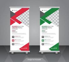 rollup corporativo ou modelo de design de banner x vetor