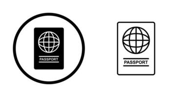 ícone de vetor de passaporte