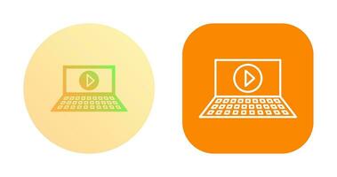 ícone de vetor de vídeo de reprodução exclusivo