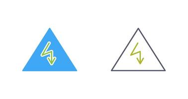 ícone exclusivo de vetor de perigo de eletricidade
