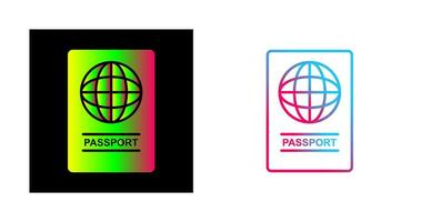 ícone de vetor de passaporte