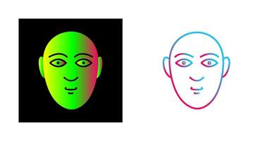 ícone de vetor de rosto humano
