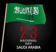 dia nacional da Arábia Saudita, 23 de setembro. dia da independência vetor