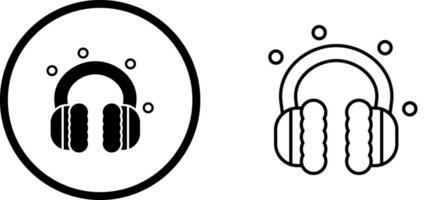 ícone de vetor de protetor auricular