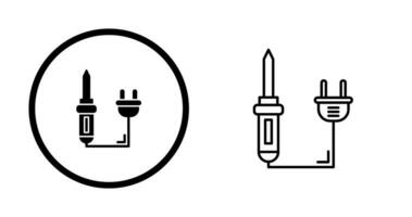 ícone de vetor de ferro de solda