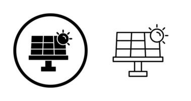 ícone de vetor de energia solar