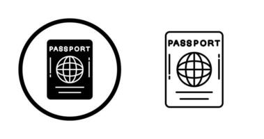 ícone de vetor de passaporte