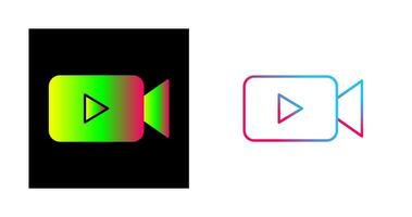 ícone de vetor de vídeo exclusivo