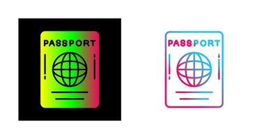 ícone de vetor de passaporte