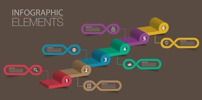 intensificar o conceito de sucesso empresarial. vetor de infográfico de escada