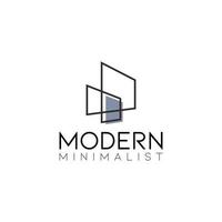modelo de logotipo de construção imobiliária estilo minimalista moderno vetor