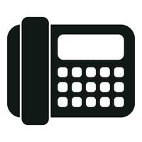 inteligente escritório Telefone ícone simples vetor. dados controlo remoto vetor
