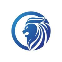 modelo de logotipo de leão vetor