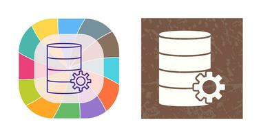 ícone de vetor de gerenciamento de banco de dados exclusivo
