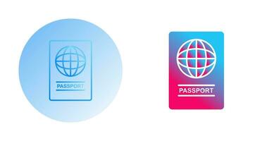 ícone de vetor de passaporte