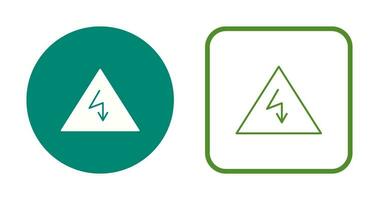 ícone exclusivo de vetor de perigo de eletricidade