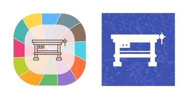 ícone de vetor de bancada de trabalho