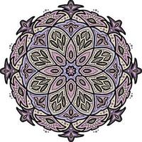 mandala para ioga desenhado à mão ornamento de logotipo de espírito vetor