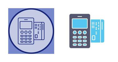 ícone de vetor de máquina de cartão