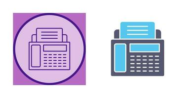ícone de vetor de máquina de fax