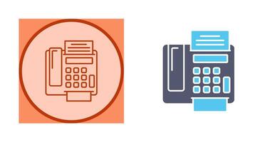 ícone de vetor de máquina de fax