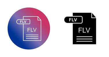 flv ícone do vetor
