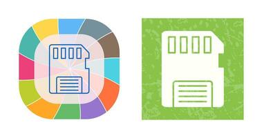 ícone de vetor de cartão de memória