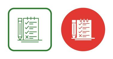 ícone de vetor de lista de verificação de pesquisa