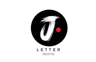 letra do alfabeto j grunge design de escova suja para o ícone da empresa de logotipo vetor