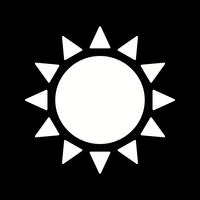 ícone do sol de vetor