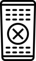 ícone de linha para controle remoto vetor
