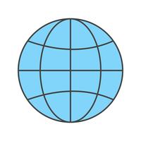ícone de globo de vetor