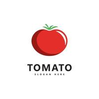 desenho de ilustração de ícone de vetor de logotipo de tomate